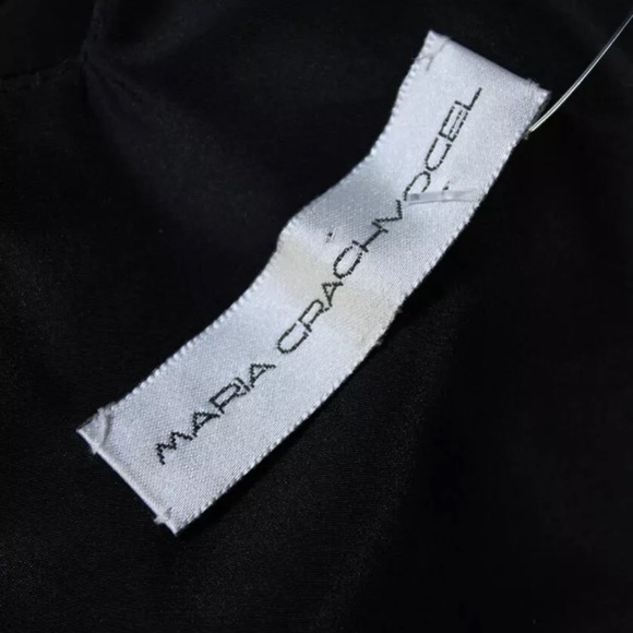 Maria Grachvogel Silk Slip Maxi Dress Gown 0 Black - Picture 7 of 7